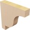 Ekena Millwork 2"W x 10"D x 10"H Thin Newport Rough Cedar Woodgrain TimberThane Corbel, Primed Tan CORUR02X10X10NEWRCPR - alternate 2
